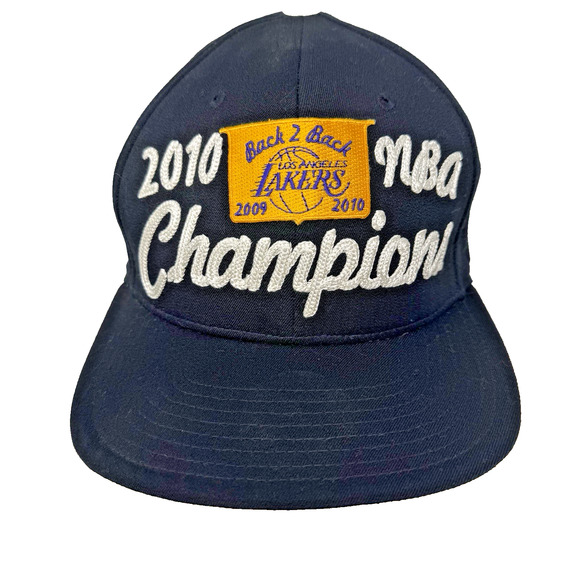 Los Angeles Lakers Hat 2010 NBA Champions Official Locker Room Finals NWT READ - Picture 1 of 16